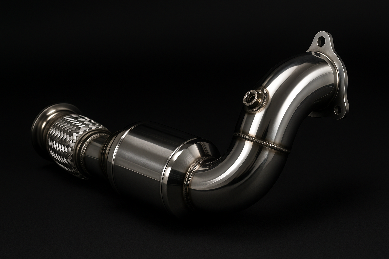 BMW downpipe comparison - catless vs sportscat vs OEM