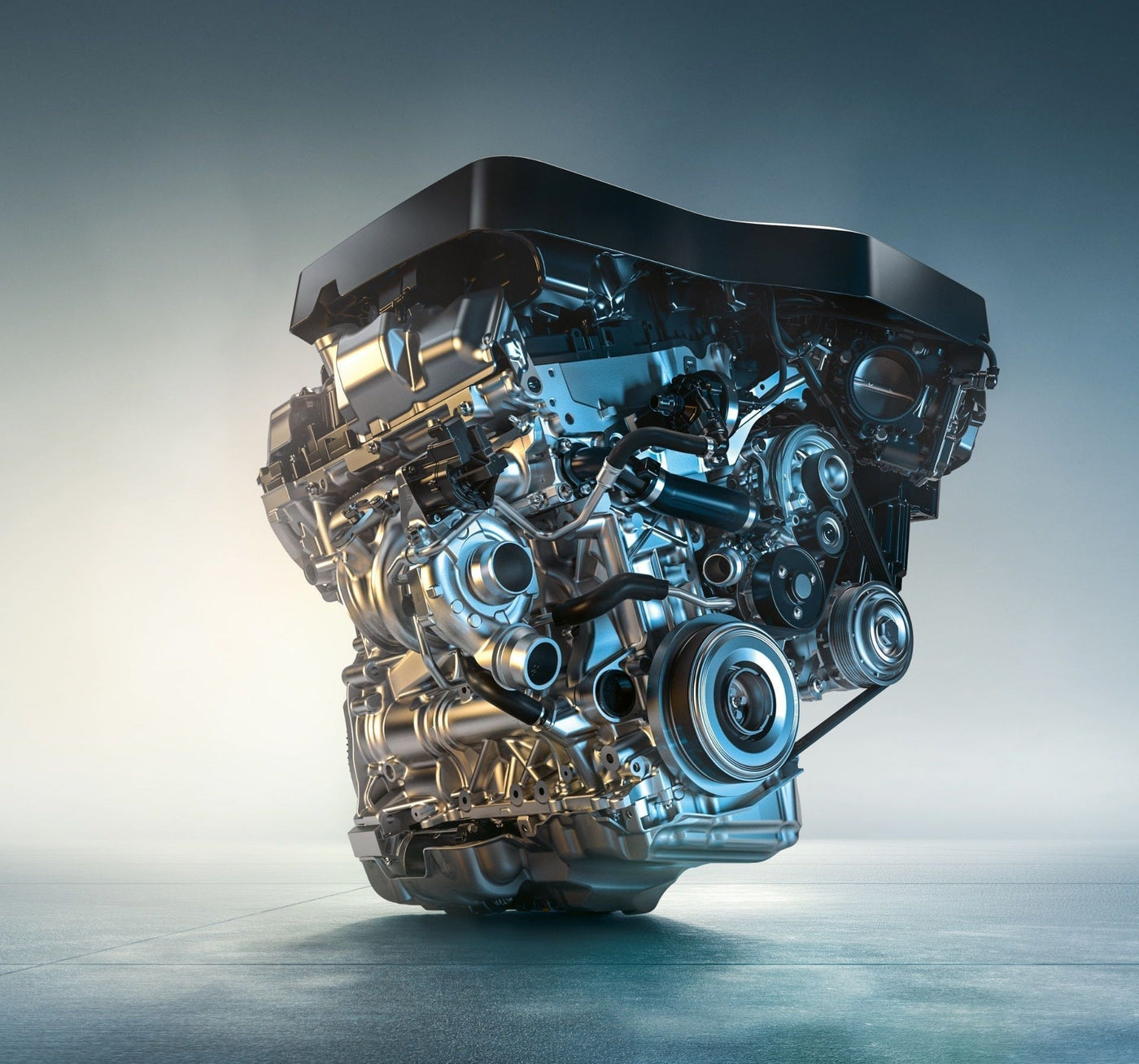 BMW B48 2.0L turbo engine in the engine bay